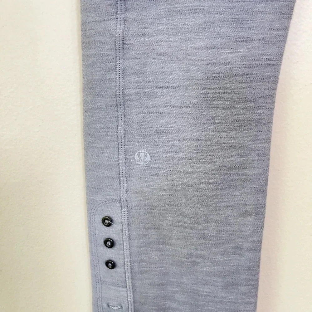 LULULEMON | RIDE ON CROP REFLECTIVE GREY SLUB  DENIM - Picture 13 of 14